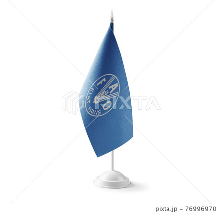 Set of Food and agriculture organization national flags on a white background 76996970