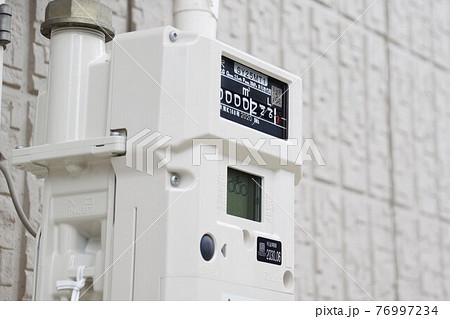 ガスメーター　ライフラインイメージ 76997234