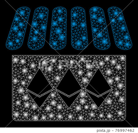 Flare Mesh Wire Frame Jewelry Shop with Flare Spots 76997462