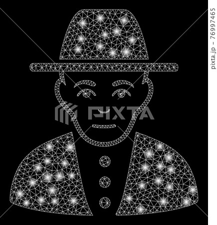 Bright Mesh 2D Jew with Flare Spots Bright Mesh 2D Jew with Flare Spots 76997465