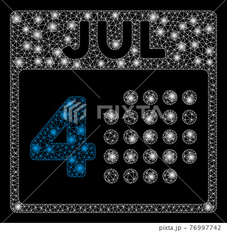 Glossy Mesh 2D Independence Day with Flash Spots 76997742