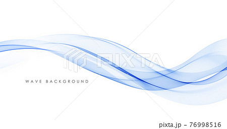 Vector abstract colorful flowing wave lines isolated on white background. Design element for technology, science, modern concept. 76998516