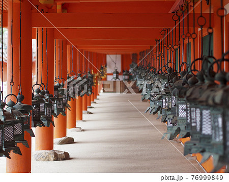 春日大社の吊り燈籠 春日大社の吊り燈籠 76999849