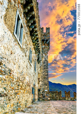 Sasso Corbaro castle in Bellinzona, Switzerland Sasso Corbaro castle in Bellinzona, Switzerland 77001088