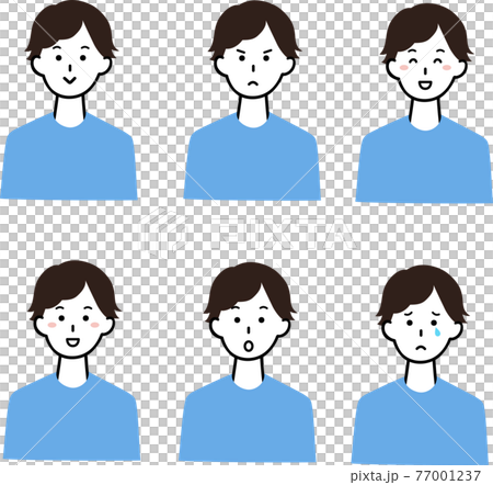 男性色々な表情 セット 男性色々な表情 セット 77001237