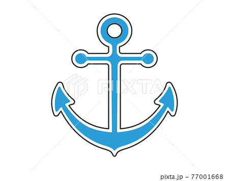 船のアンカーのイラストのイラスト素材