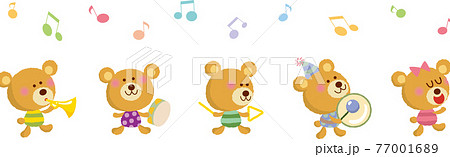 楽しいクマの音楽隊 77001689