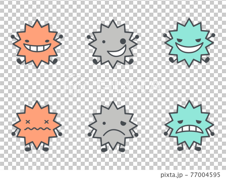 Bacteria virus illustration 77004595