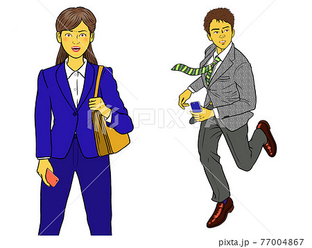 新人会社員男女2セット 77004867