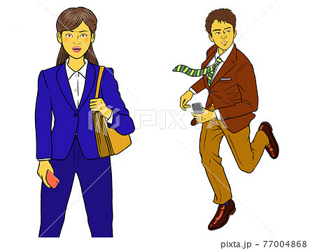 新人会社員男女2セット 77004868
