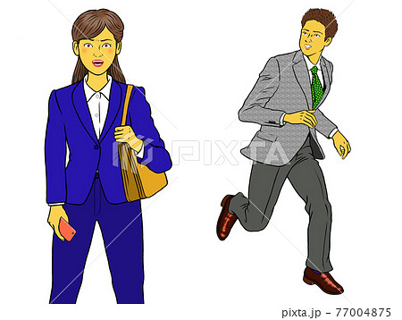 新人会社員男女2セット 77004875