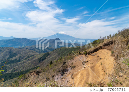 明神ヶ岳の山頂から見た富士山 明神ヶ岳の山頂から見た富士山 77005751