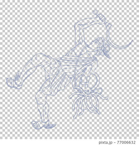 88星座シリーズC-白背景に星座絵のみ-ペルセウス座 88星座シリーズC-白背景に星座絵のみ-ペルセウス座 77006632