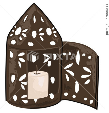 Ancient decorative light, ornaments and candle Ancient decorative light, ornaments and candle 77006833