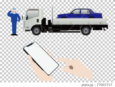 Smartphone and tow truck Smartphone and tow truck 77007737
