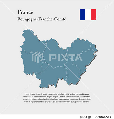 Map Region Country France Burgundy Free Countyのイラスト素材 7700
