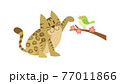 猫のイラスト　ねこ　ネコ　cat　動物　ベンガル 77011866