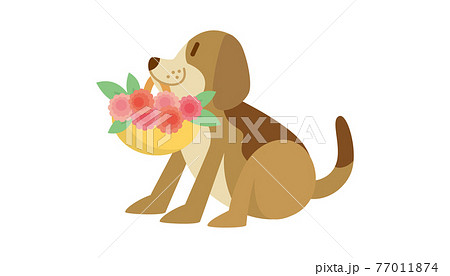 犬のイラスト いぬ イヌ Dog 動物 ビーグル犬のイラスト素材