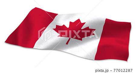 カナダ 国旗 アイコンのイラスト素材