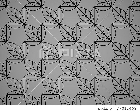 Flower geometric pattern. Seamless vector background 77012408