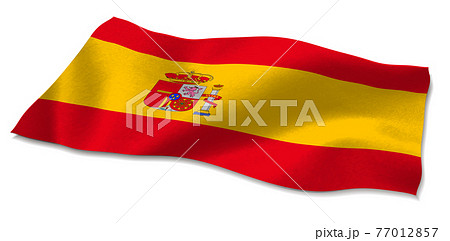 スペイン 国旗 アイコンのイラスト素材