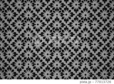 Flower geometric pattern. Seamless vector background.  77013726