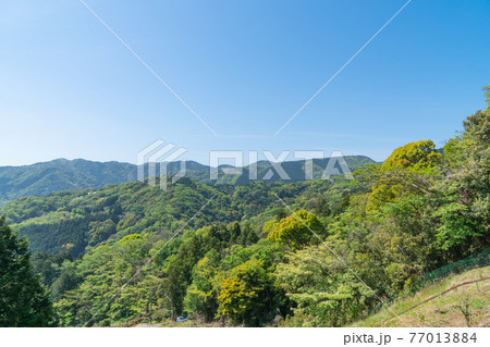 巣雲山の登山口付近の展望所から見た景色 巣雲山の登山口付近の展望所から見た景色 77013884