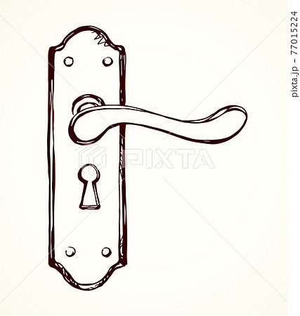 Door knob. Vector drawing Door knob. Vector drawing 77015224