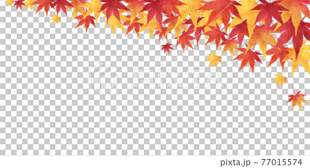 Watercolor style vector illustration frame background of autumn leaves Watercolor style vector illustration frame background of autumn leaves 77015574