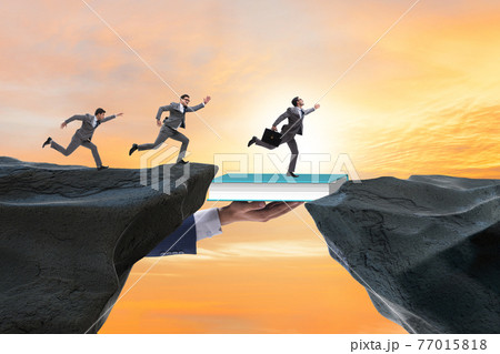 Concept of education in business with business people 77015818