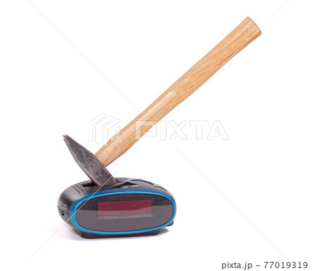 Concept of sleep - Hammered radio clock Concept of sleep - Hammered radio clock 77019319