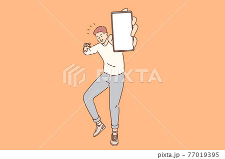 Blank space, smartphone technology concept 77019395