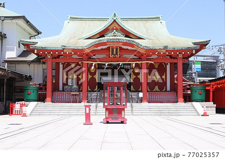 青空の穴守稲荷神社 東京都 大田区の写真素材 [77025357] - PIXTA