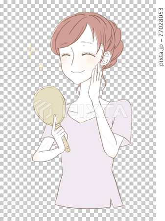 肌膚問題消失，裸露肌膚變得美麗的女性 77028053