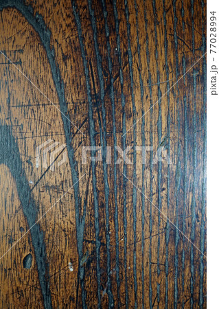 農家古民家の部分写真　ケヤキの柱 77028994