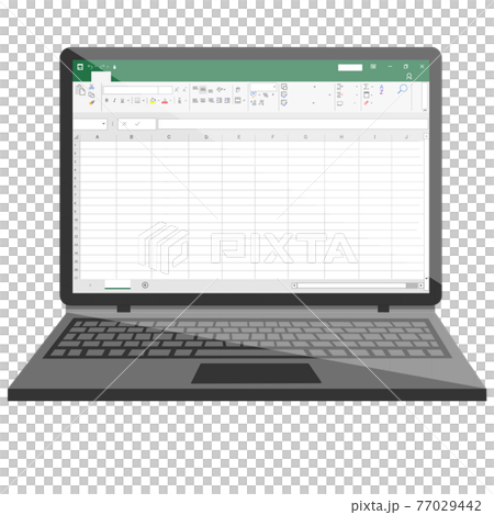 筆記本電腦電子表格軟件屏幕 筆記本電腦電子表格軟件屏幕 77029442