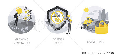 Home gardening abstract concept vector illustrations. 77029990