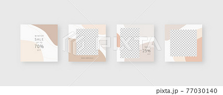 Social media template. Trendy editable social media post template. Mockup isolated. Template design. Vector illustration. Social media template. Trendy editable social media post template. Mockup isolated. Template design. Vector illustration. 77030140