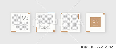 Social media template. Trendy editable social media post template. Mockup isolated. Template design. Vector illustration. Social media template. Trendy editable social media post template. Mockup isolated. Template design. Vector illustration. 77030142