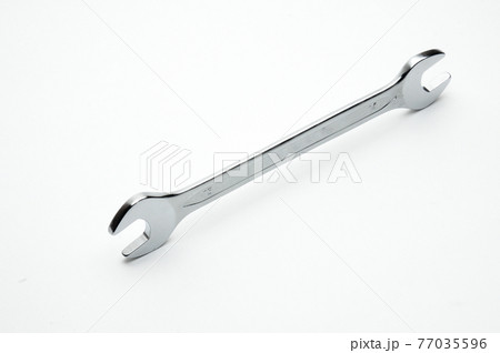 Wrench for nuts and bolts on a white background Wrench for nuts and bolts on a white background 77035596