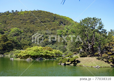 回遊式大名庭園イメージ　特別名勝栗林公園　南湖 77038310