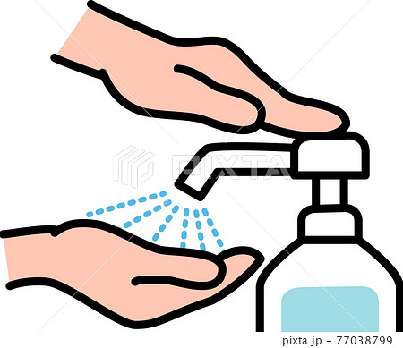 手指消毒 コロナウイルス風邪インフルエンザ予防・対策 手指消毒 コロナウイルス風邪インフルエンザ予防・対策 77038799