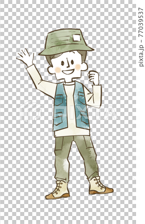 戶外穿著的男人 77039537