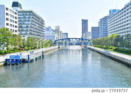 高橋/小名木川より西深川橋方面を望む(東京都江東区)【2021.4】 高橋/小名木川より西深川橋方面を望む(東京都江東区)【2021.4】 77039757