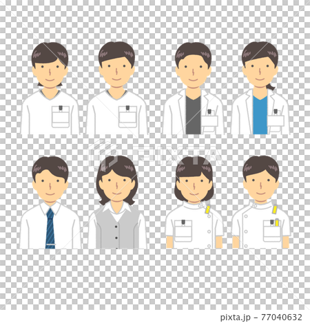 医療従事者イラストセット 77040632
