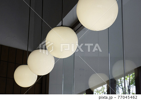 Comfortable co-working space interior with wooden Comfortable co-working space interior with wooden 77045462
