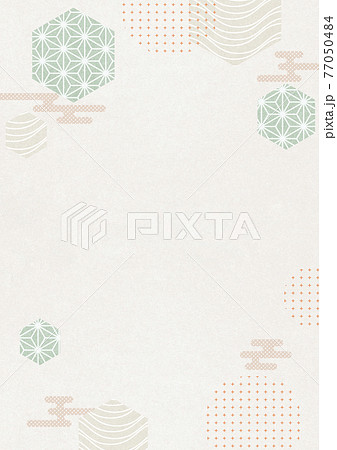 和風背景素材 六角形 和柄 Xlでa3size 350dpi のイラスト素材