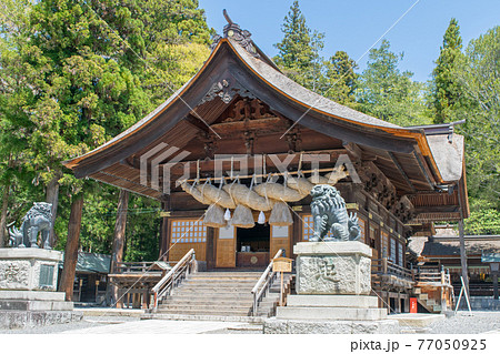 長野県　諏訪大社下社　秋宮　神楽殿 77050925