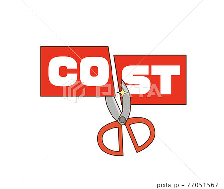 コストカットのイメージイラスト 77051567