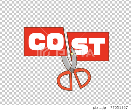 Image illustration of cost cut 77051567